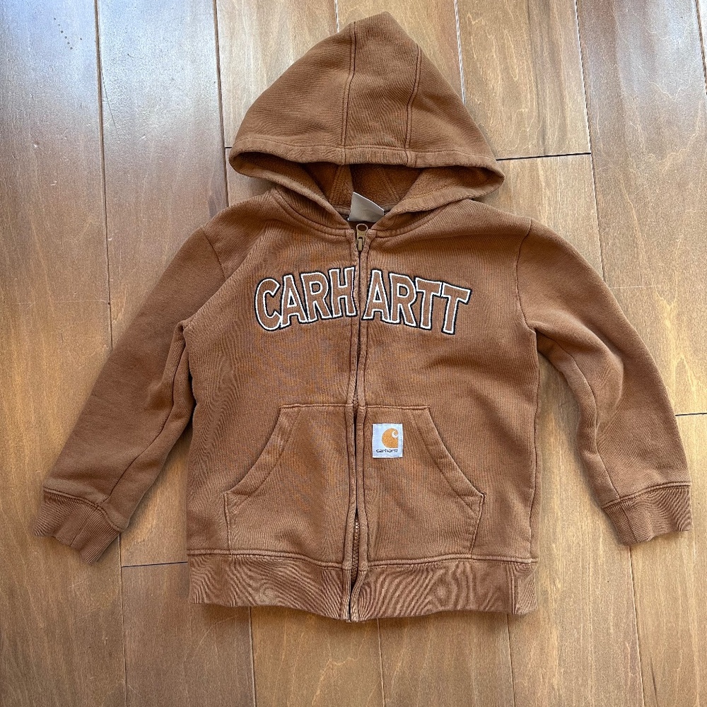Boys Carhartt hoodie and jeans - Sz5